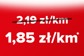 Najniższa cena za kilometr w tym roku